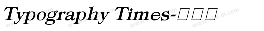 Typography Times字体转换